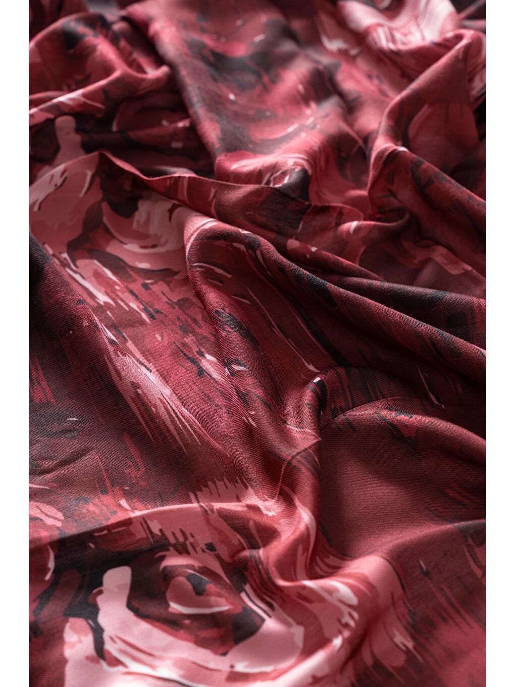 Bordo Kadın Millas Soft Eşarp-2