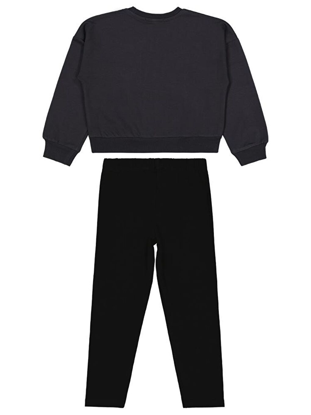 Antrasit Girls Paris Taş Baskılı 6-9 Yaş Takım-2