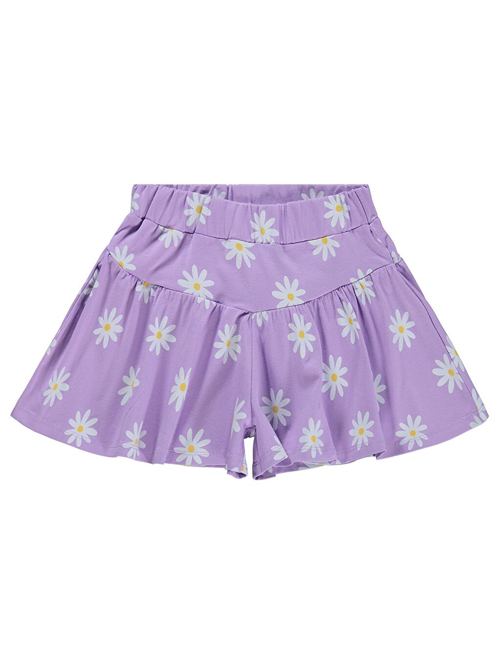 Girls Papatya Desenli 6-9 Yaş Etek - Lila