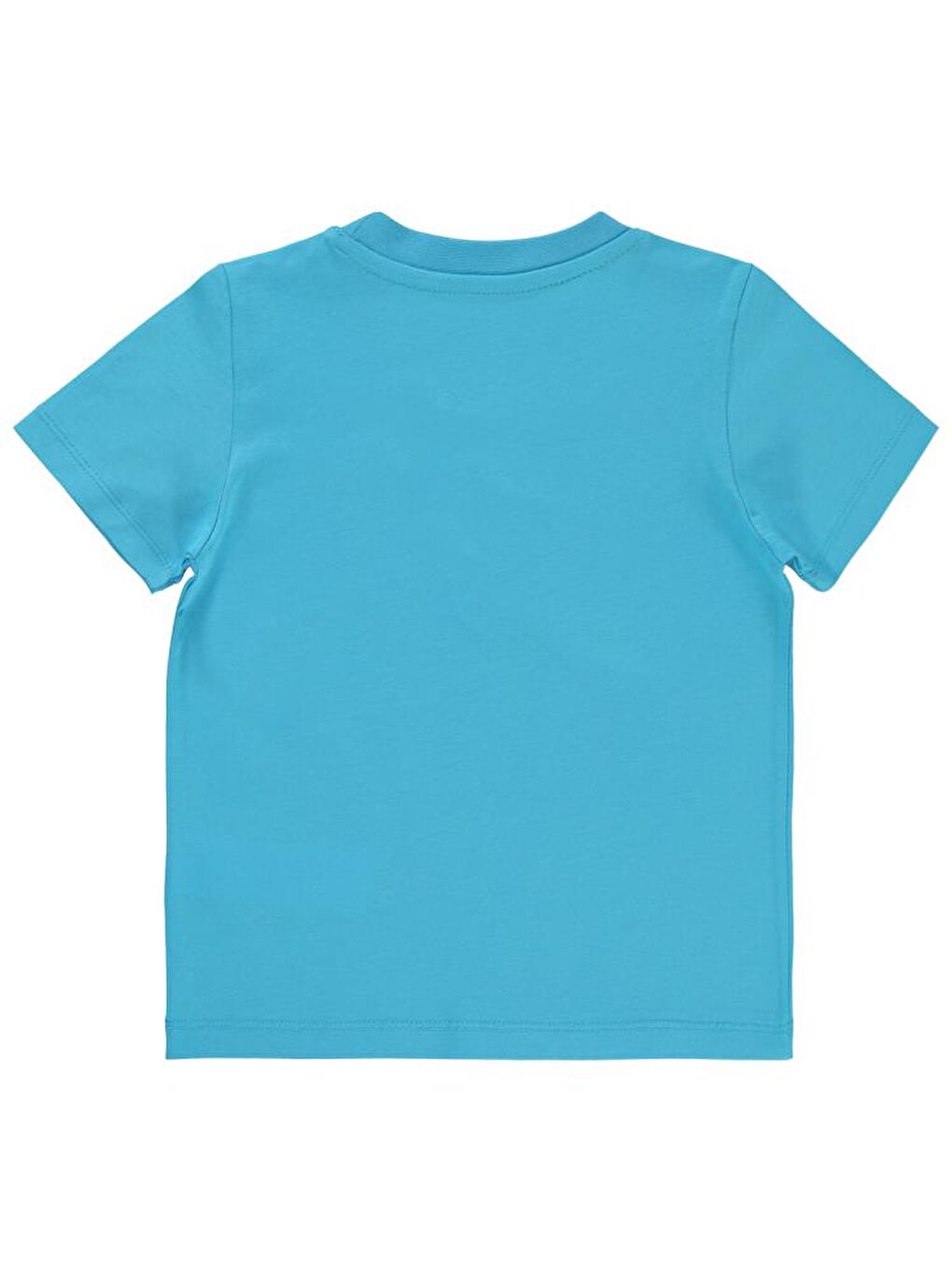 Turkuaz Boys Gözlük Nakış Ahtapot Baskılı 2-5 Yaş Tişört-1