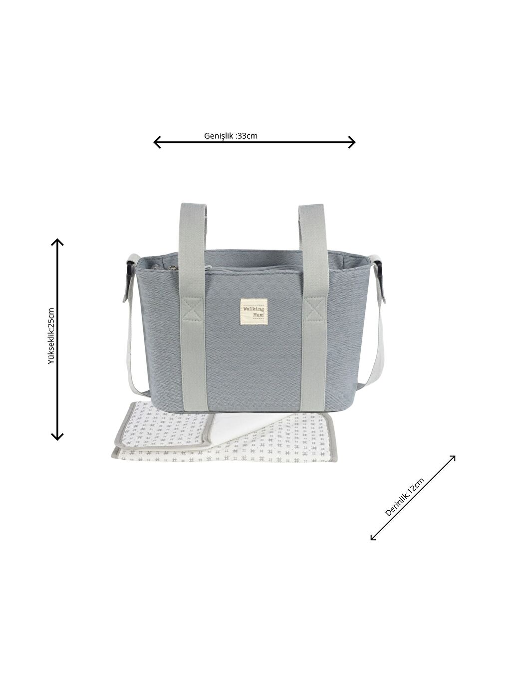 Eco Mum Crossbody Bakım Çantası Cloud-1