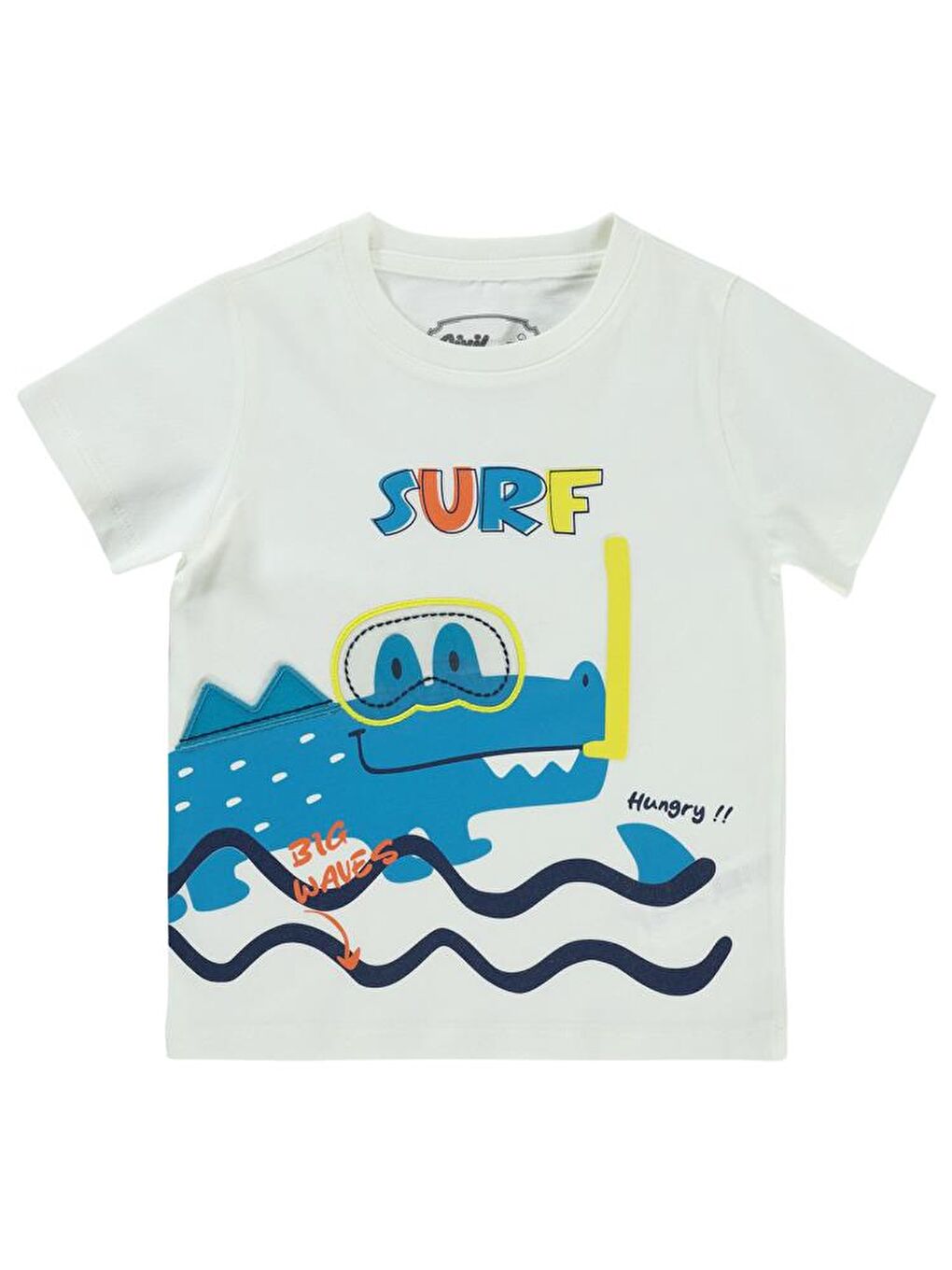 Ekru Boys Surf Baskılı 2-5 Yaş Tişört