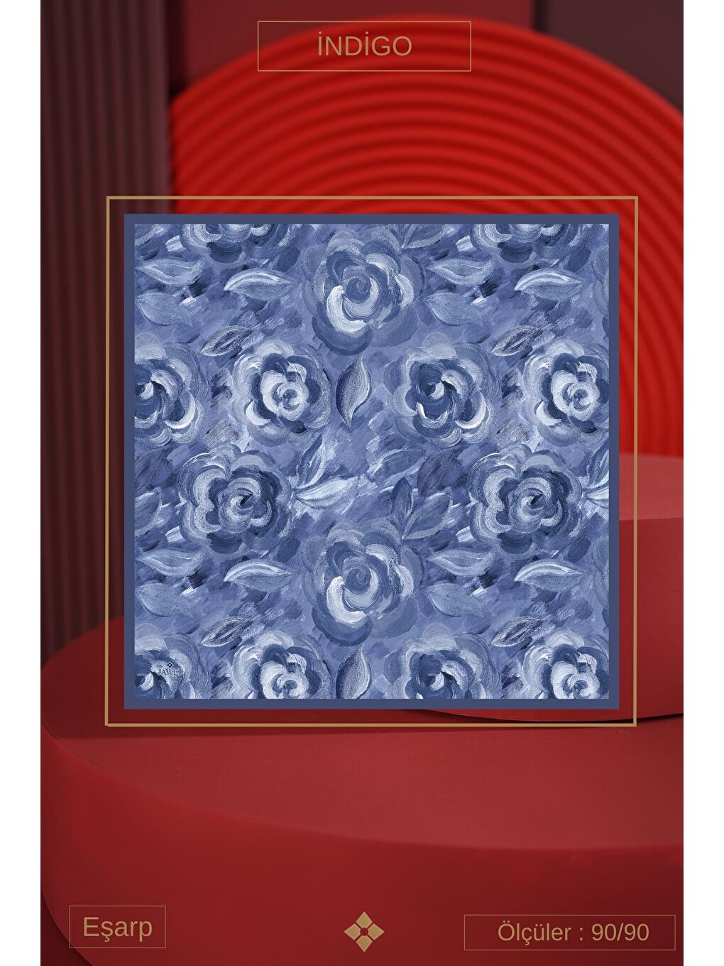 İndigo Kadın Mirla Soft Eşarp-3