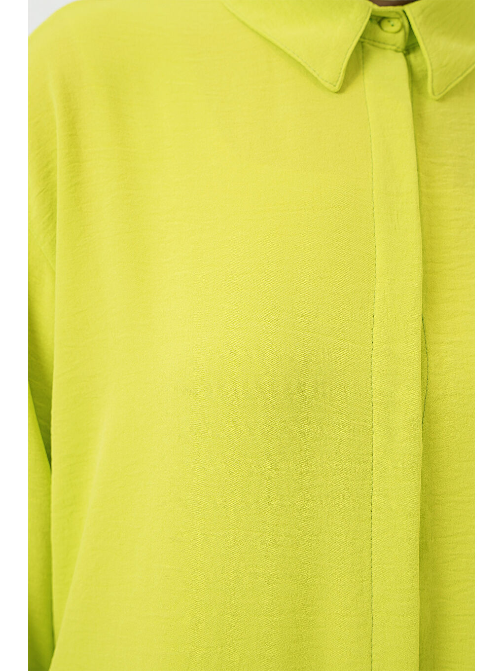 Kadın Uzun Gömlek Tunik 5945 - E.Yeşil-3