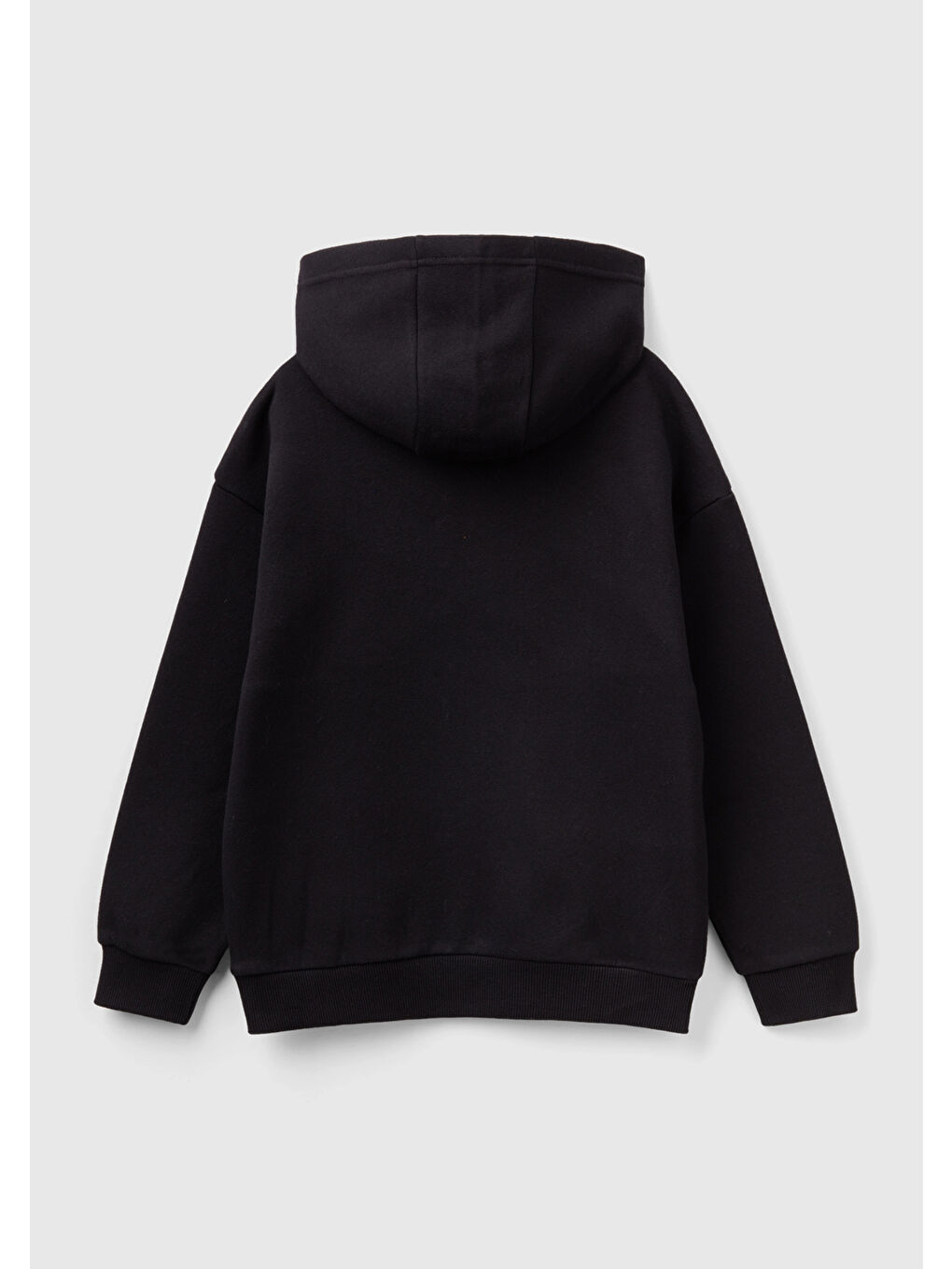 Erkek Çocuk Siyah Logo işlemeli Sweatshirt-1