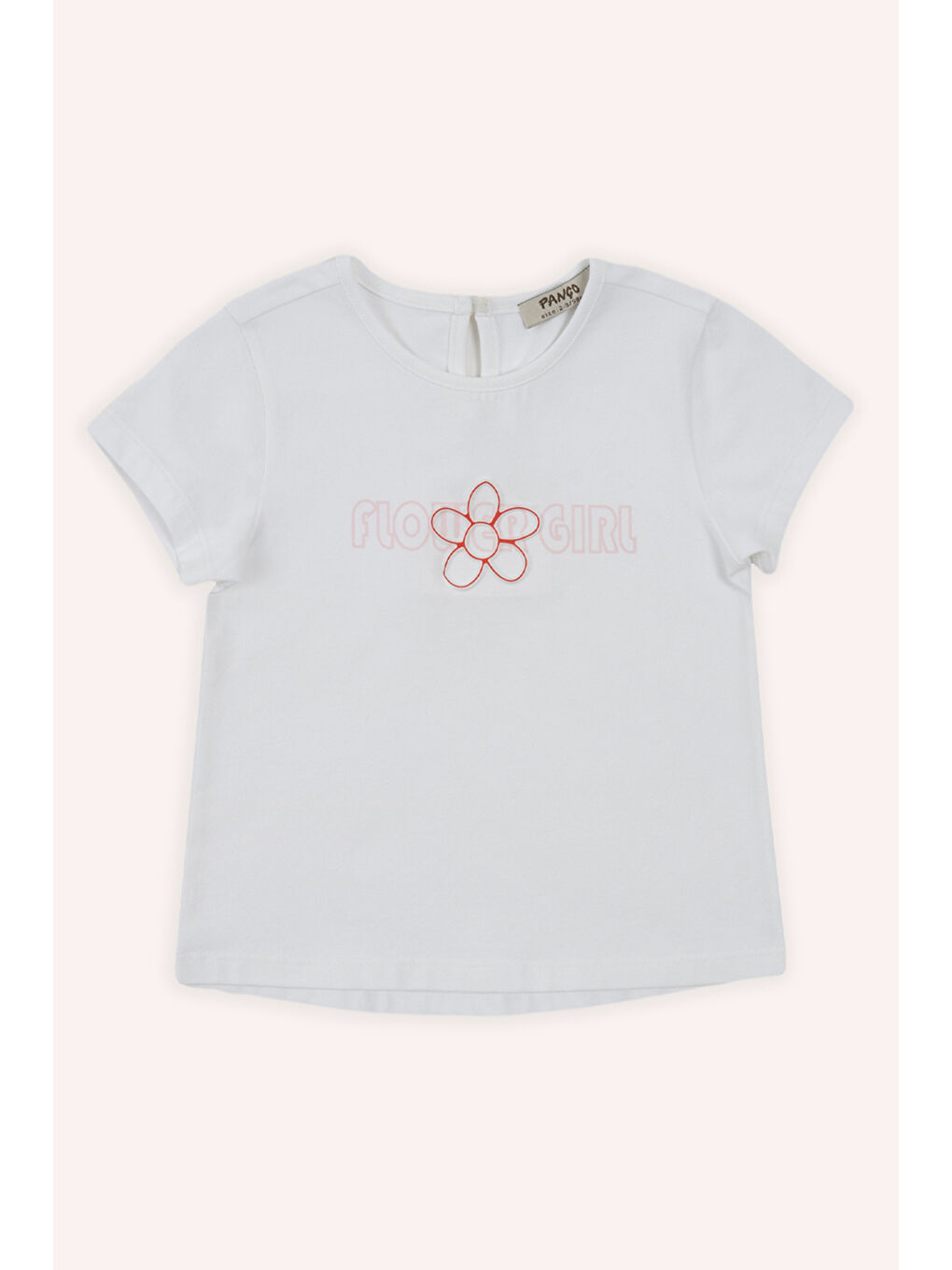 Kız Çocuk Baskılı T-Shirt Beyaz