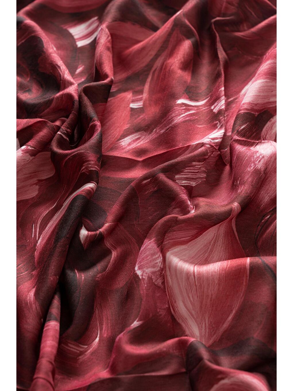 Bordo Kadın Mirla Soft Eşarp-2