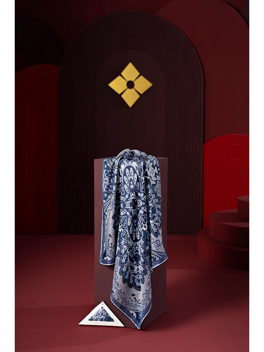 Lacivert Kadın Capua Soft Eşarp