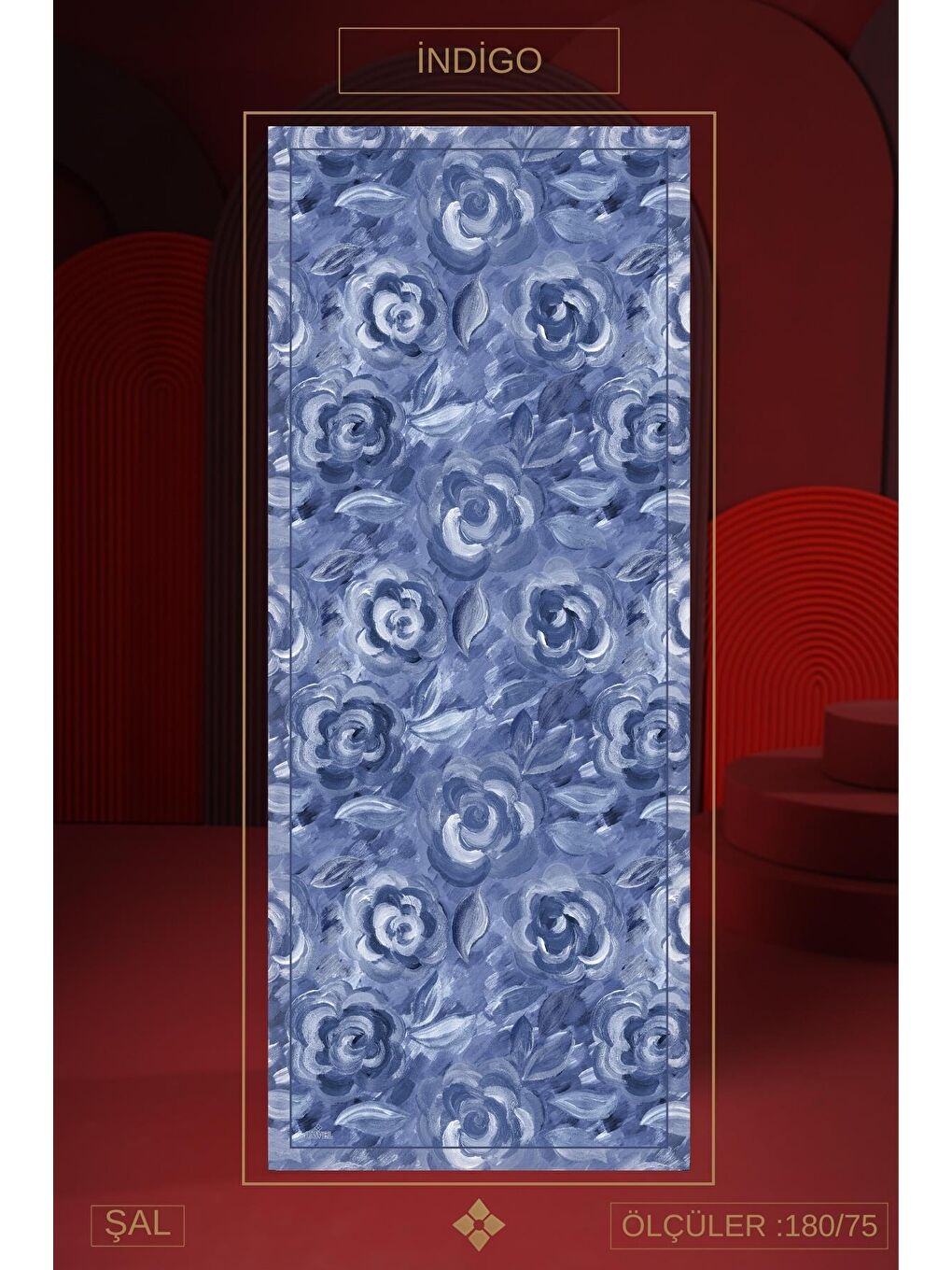 İndigo Kadın Marla Soft Şal-1