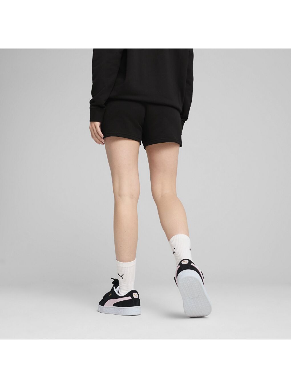 Essentials Small No 1 Logo Kadın Siyah Şort-2