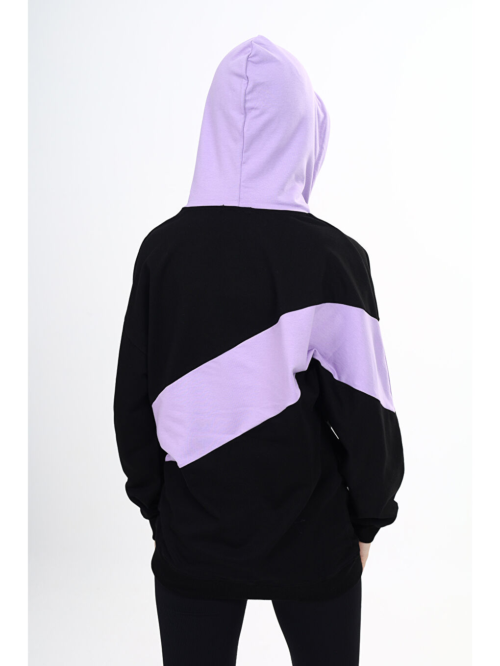 Lila Kız Çocuk So Tıred Baskılı Elbise-2