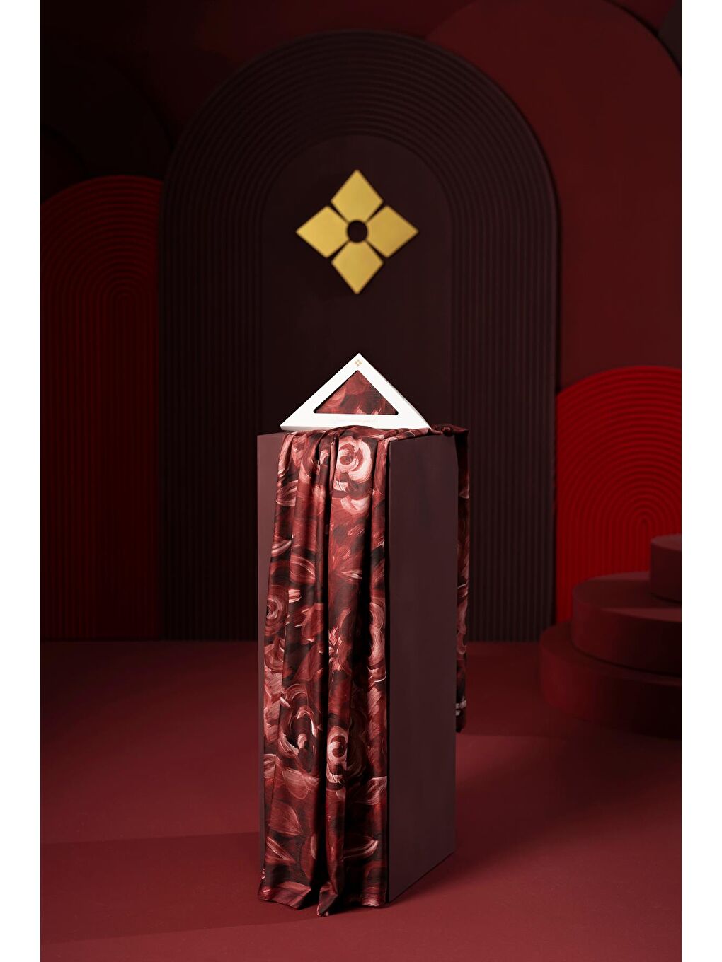 Bordo Kadın Marla Soft Şal