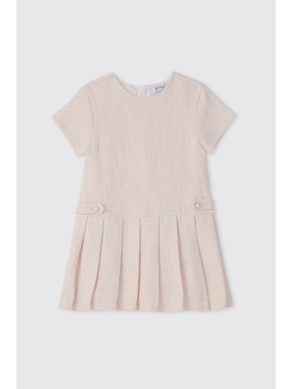 Kız Çocuk Tüvit Pembe Elbise