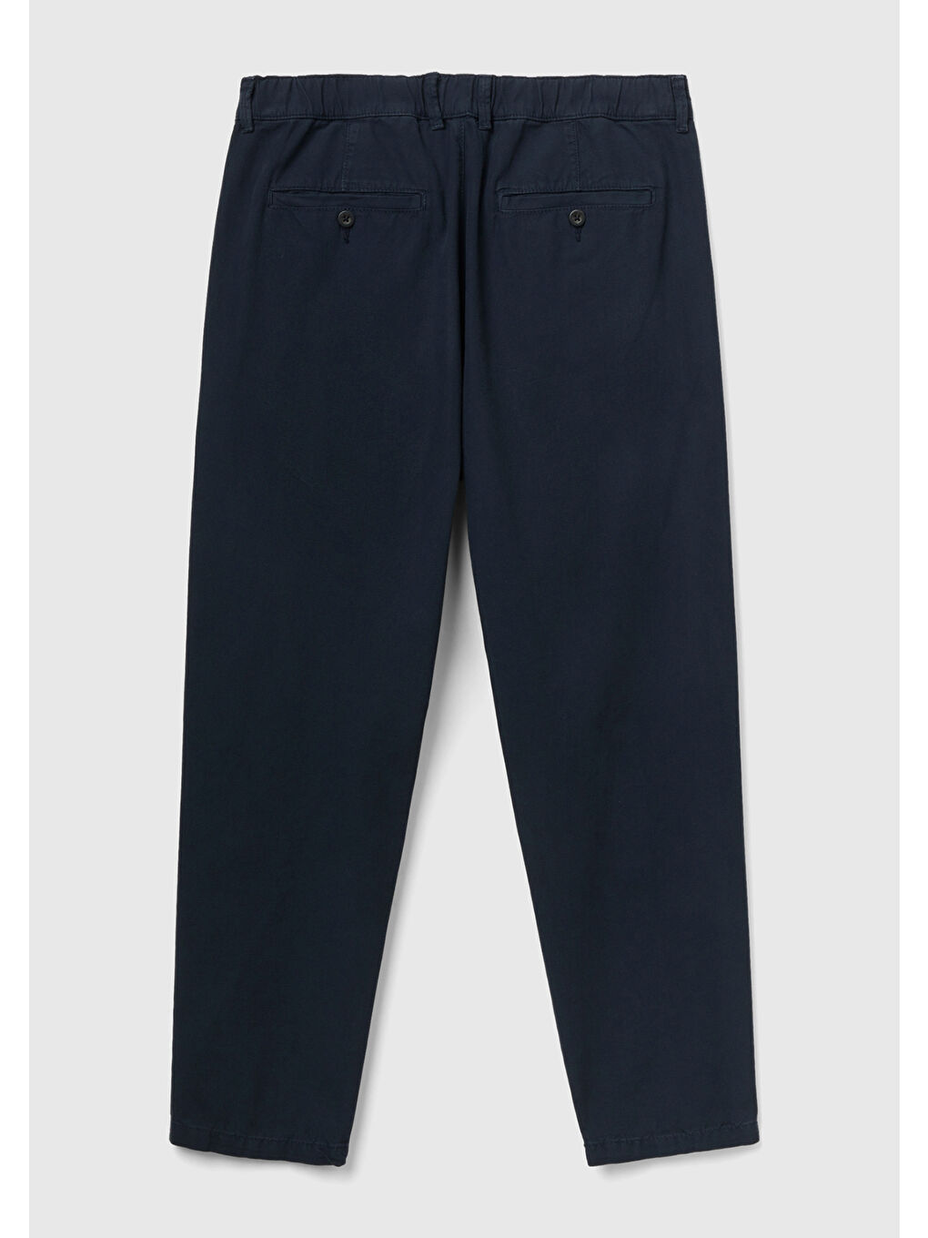 Lacivert  100 Pamuk Carrot Fit Erkek Pantolon-3