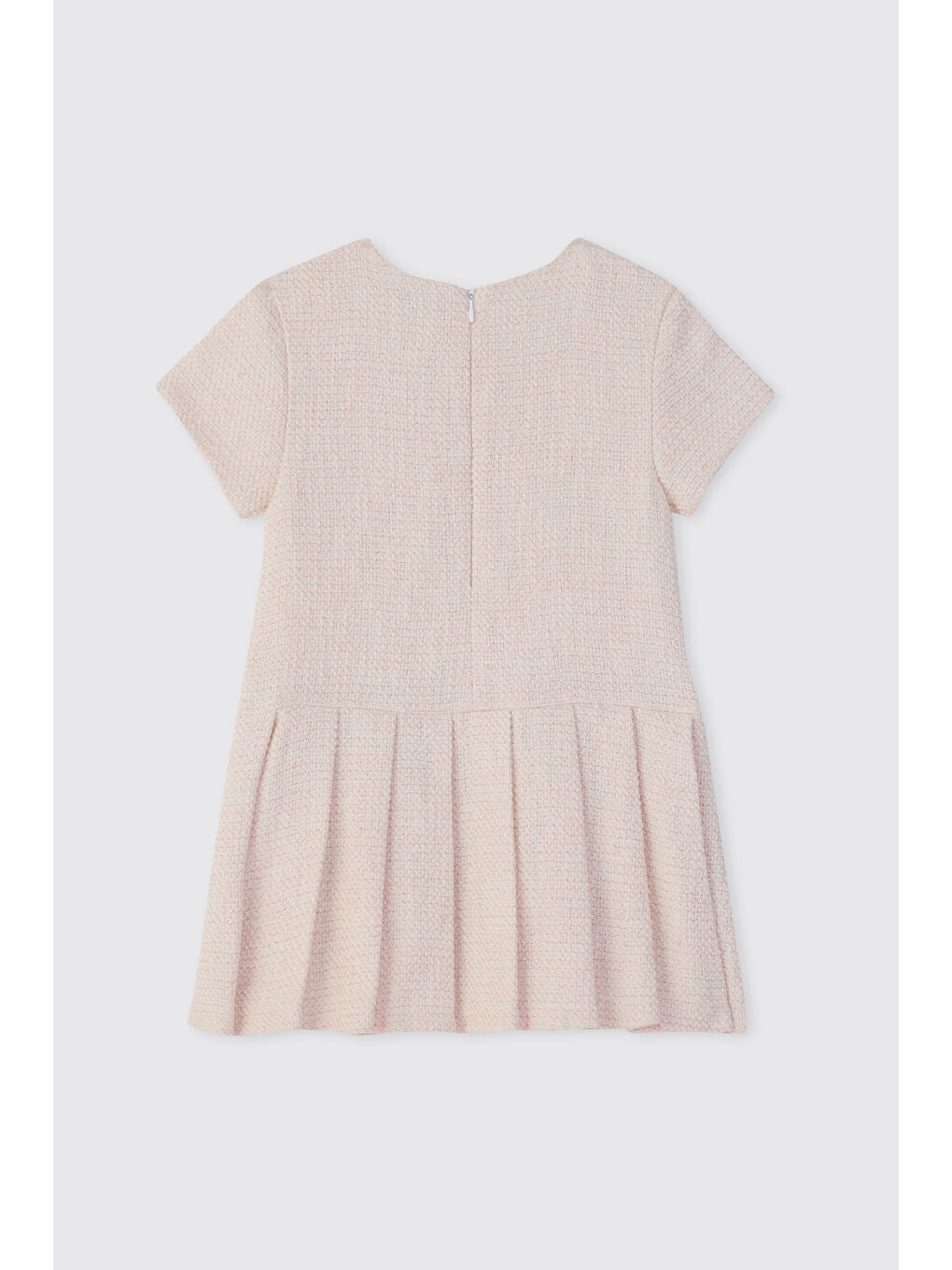 Kız Çocuk Tüvit Pembe Elbise-1
