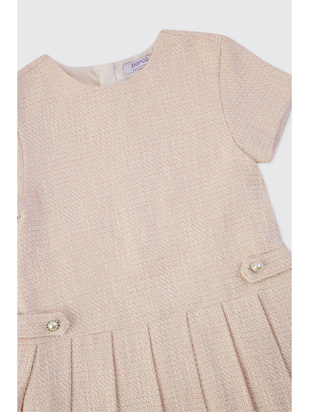 Kız Çocuk Tüvit Pembe Elbise-2