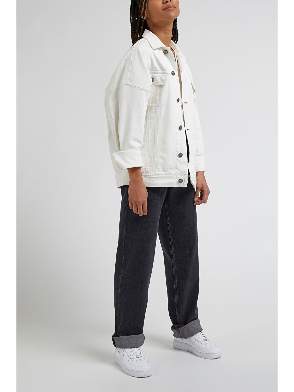 Siyah Jane Straigt Fit Düz Kesim Normal Bel Esnek Jean Jean Pantolon-1