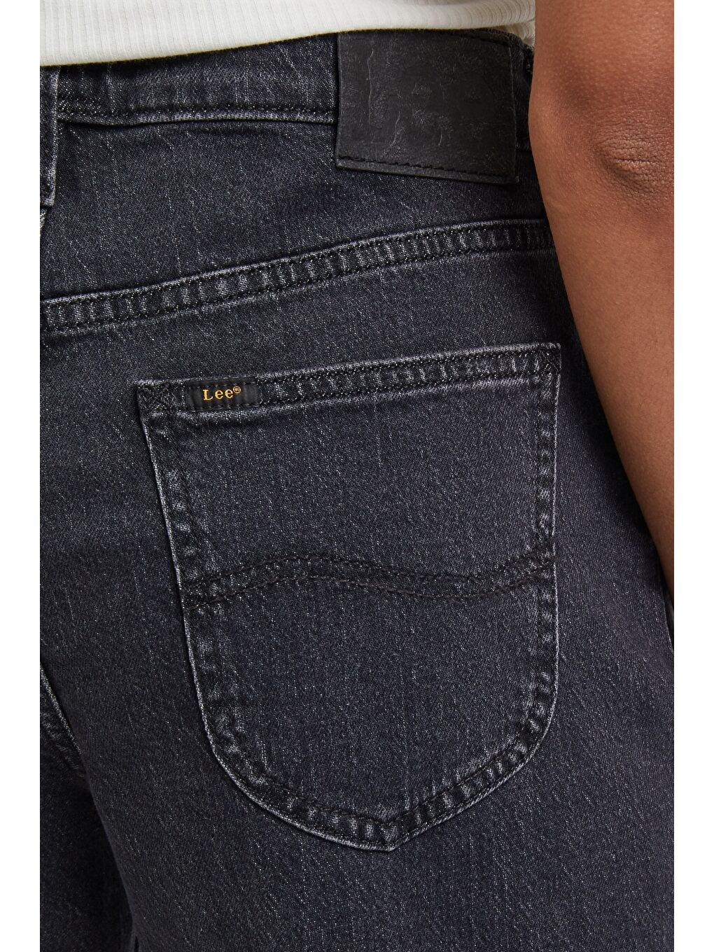 Siyah Jane Straigt Fit Düz Kesim Normal Bel Esnek Jean Jean Pantolon-3