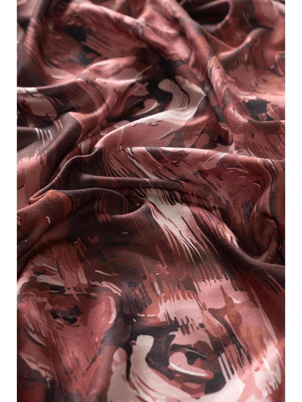 Kahverengi Kadın Millas Soft Eşarp-2