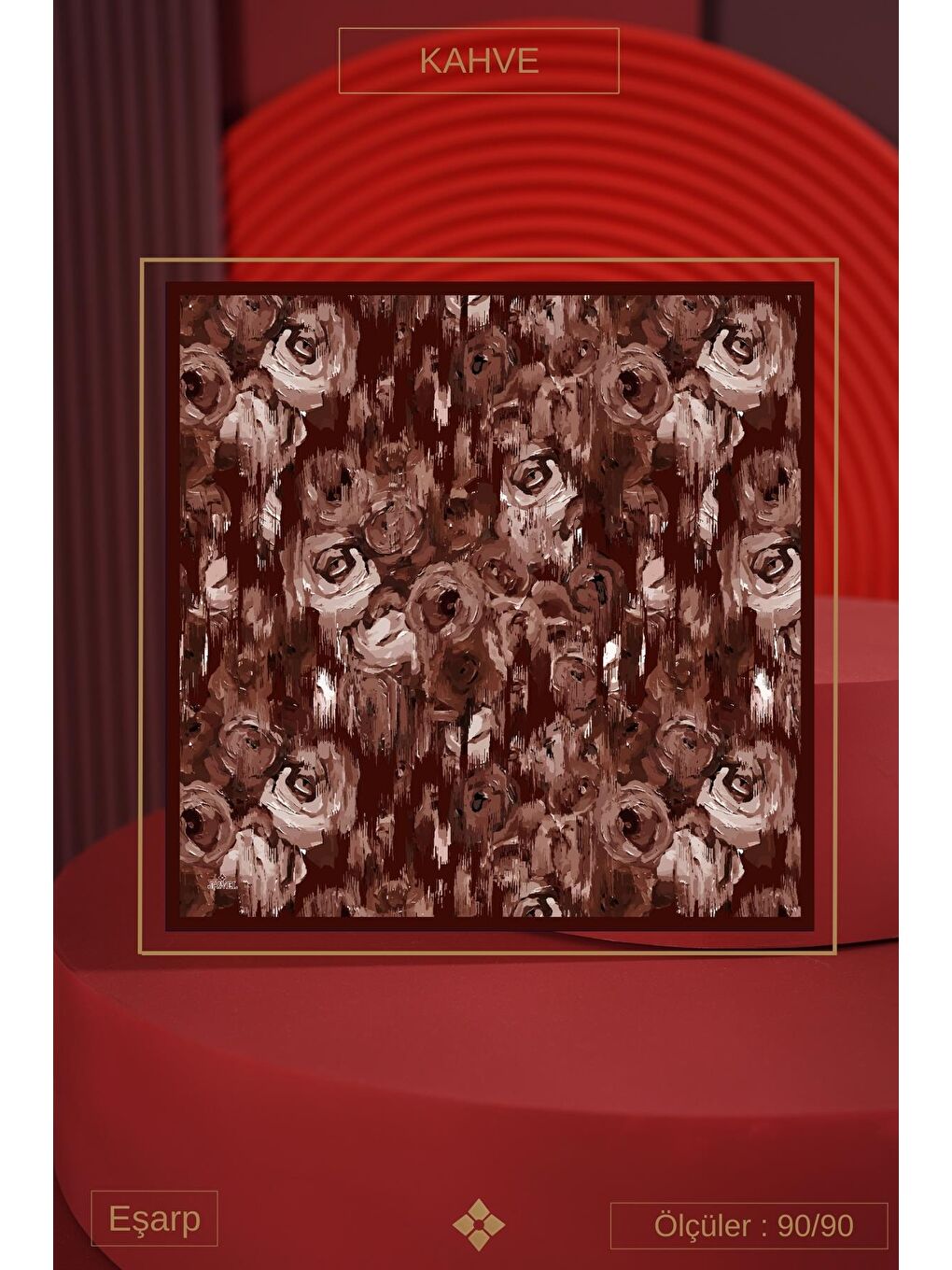 Kahverengi Kadın Millas Soft Eşarp-3