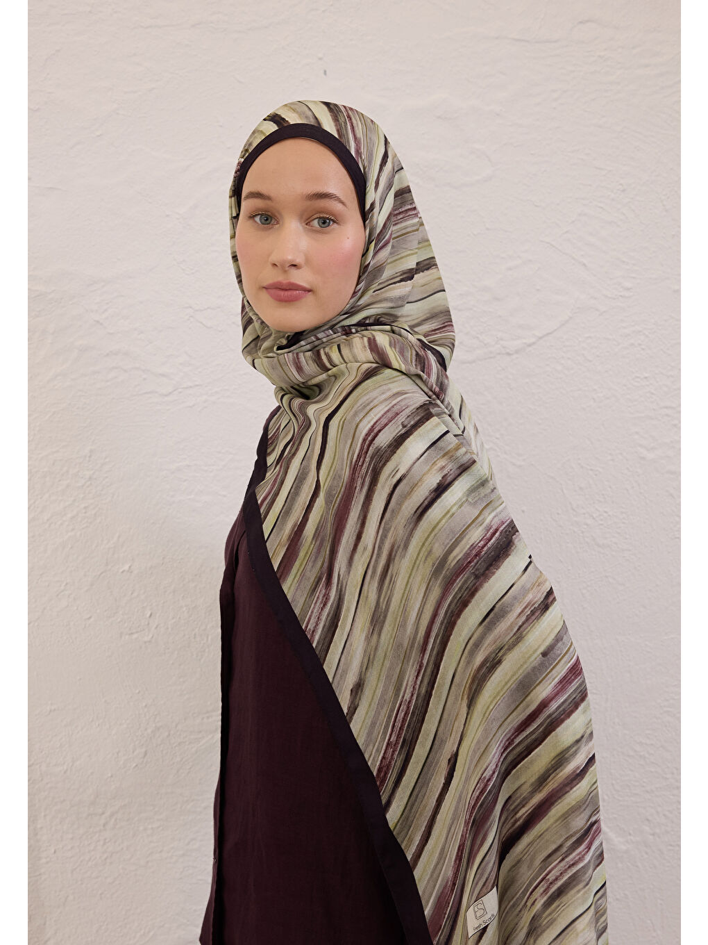 Deıa Desen Rami Şal Siyah-2