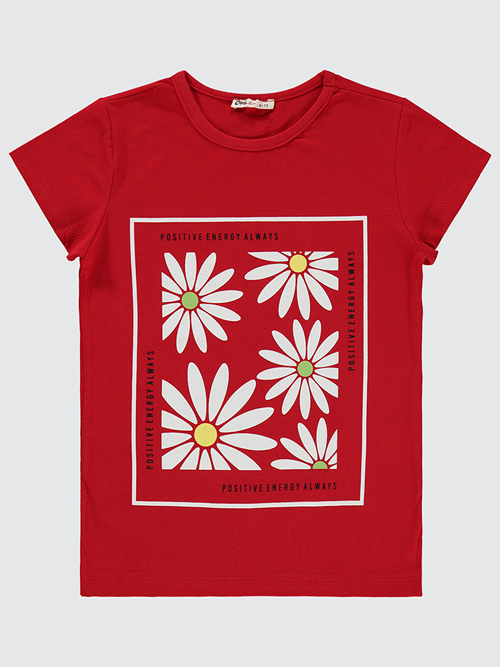 Girls Kız Çocuk Tişört 6-9 Yaş Kırmızı