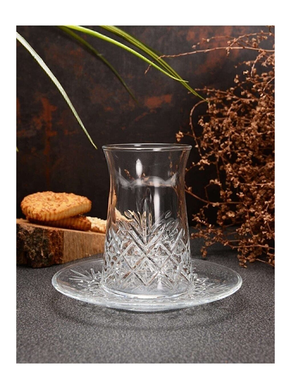 Renksiz Timeless Çay Bardağı ve Tabağı 170cc 12 Parça 6 Kişilik-2