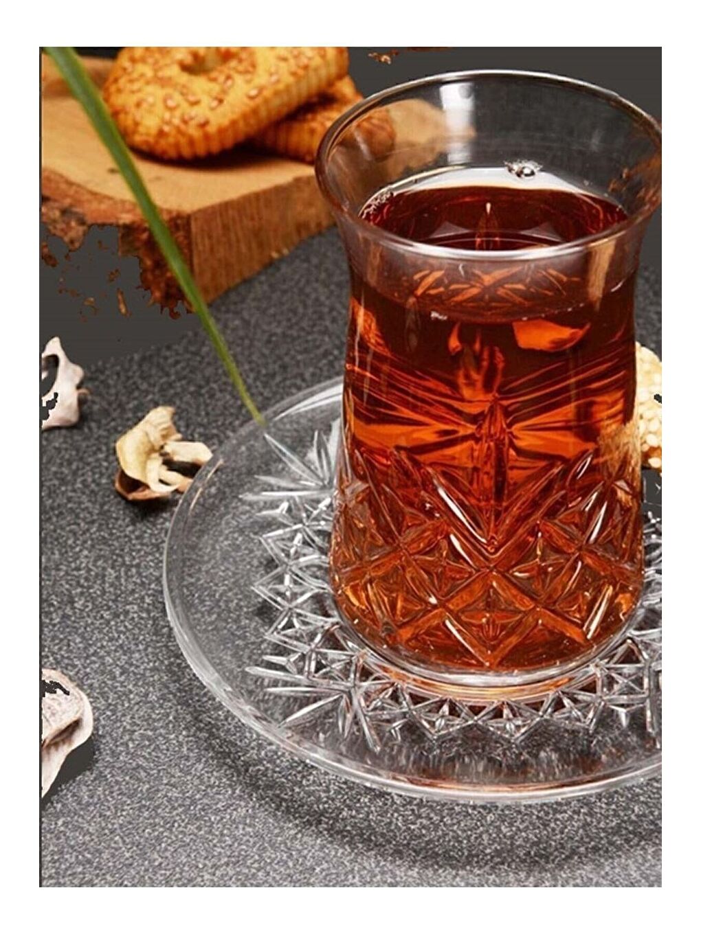 Renksiz Timeless Çay Bardağı ve Tabağı 170cc 12 Parça 6 Kişilik-4