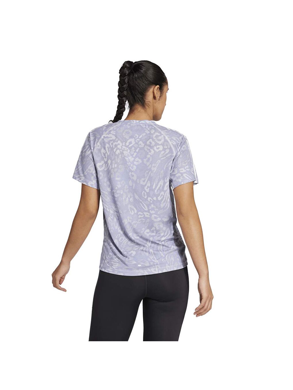 Own The Run Kadın Gri Yuvarlak Yaka Tişört-1