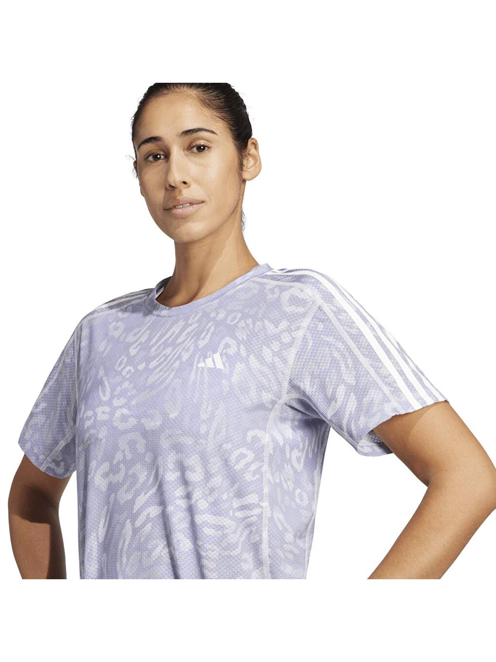 Own The Run Kadın Gri Yuvarlak Yaka Tişört-2