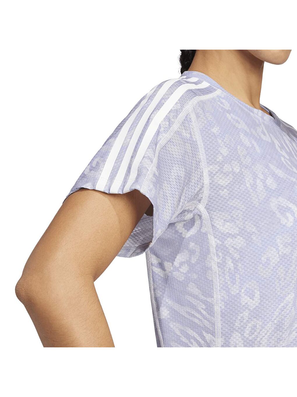 Own The Run Kadın Gri Yuvarlak Yaka Tişört-3