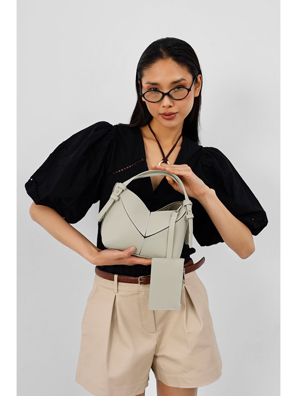 Yeşil Rada Asimetrik Charmlı El Ve Çapraz Mint-2