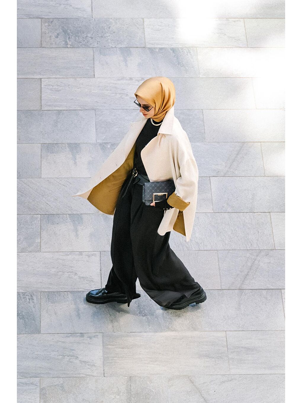 Bej El Dikişli Kap 24K7514 Ekru-1