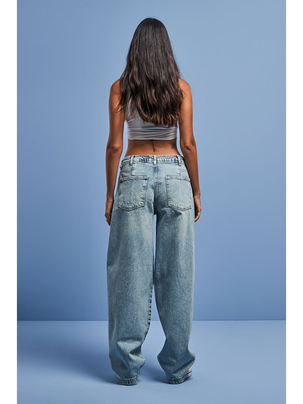 Mavi Kadın Carpenter Fit Yırtık Detaylı Denim-3