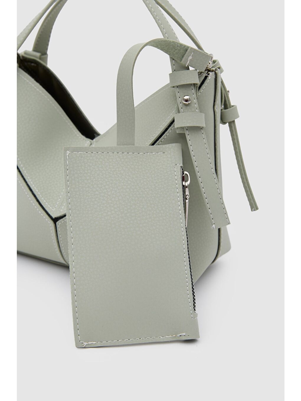 Yeşil Rada Asimetrik Charmlı El Ve Çapraz Mint-7