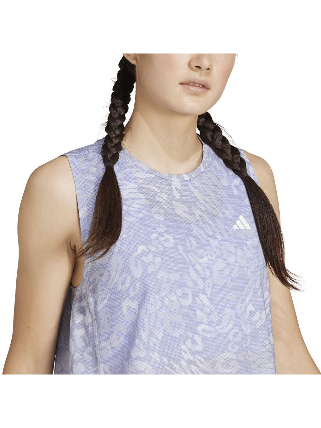 Own The Run Kadın Gri Yuvarlak Yaka Atlet-2