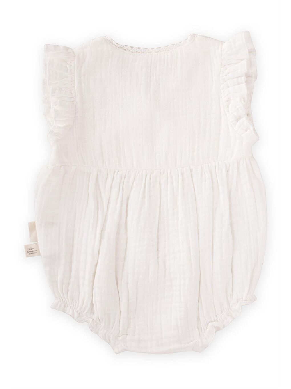 Ekru Kız Çocuk Müslin Tulum-1