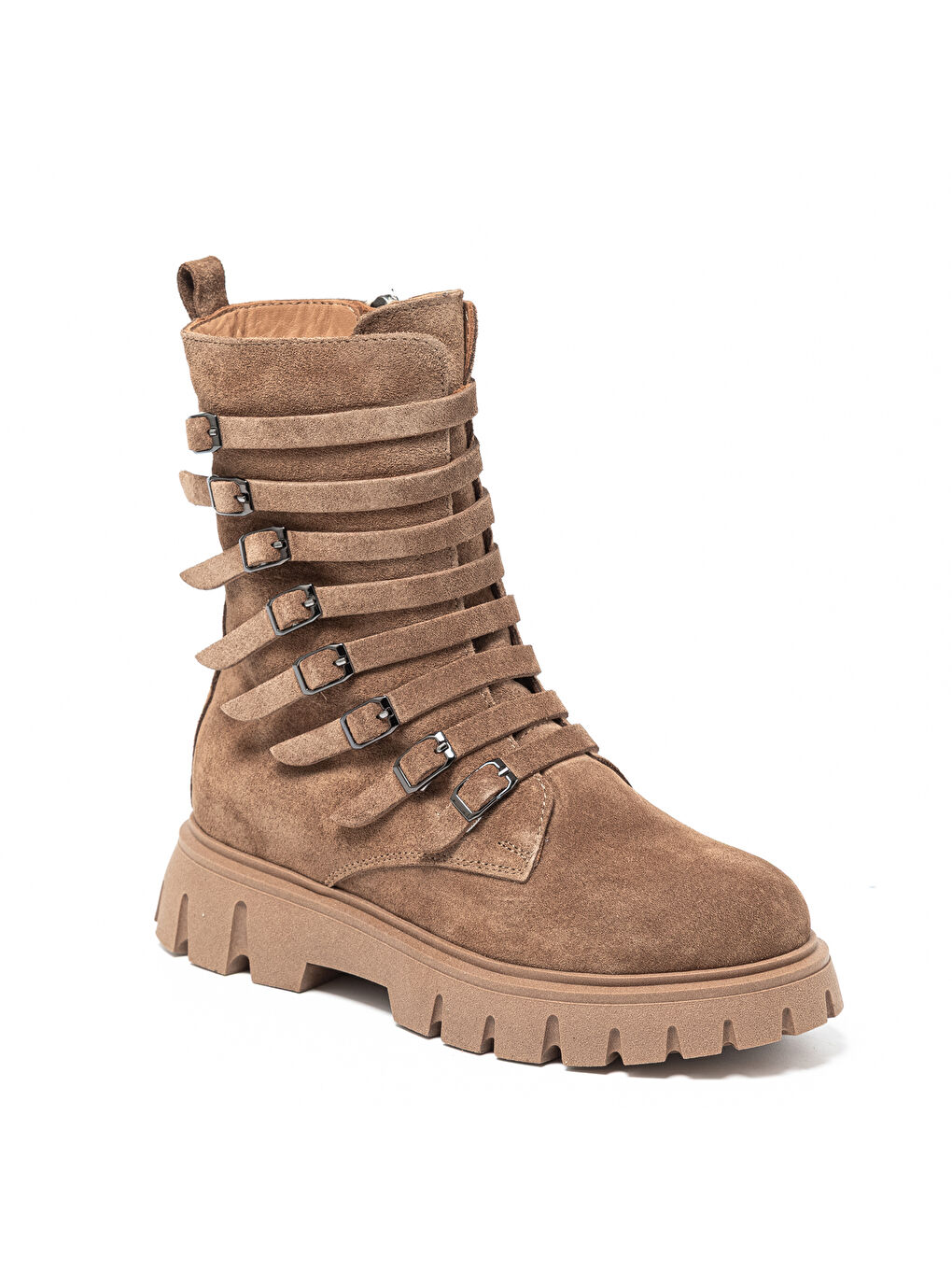 Kahverengi Kadın Bot RC-25K-001-R25-208 Tütün Süet-1