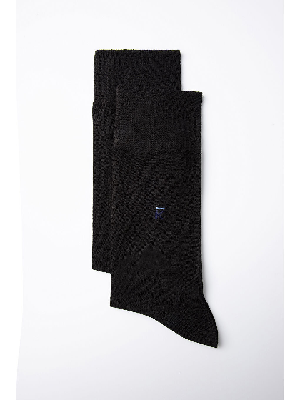 Siyah 3'lü Bambu Karışımlı Düz Çorap Hediye Kutulu Set-2