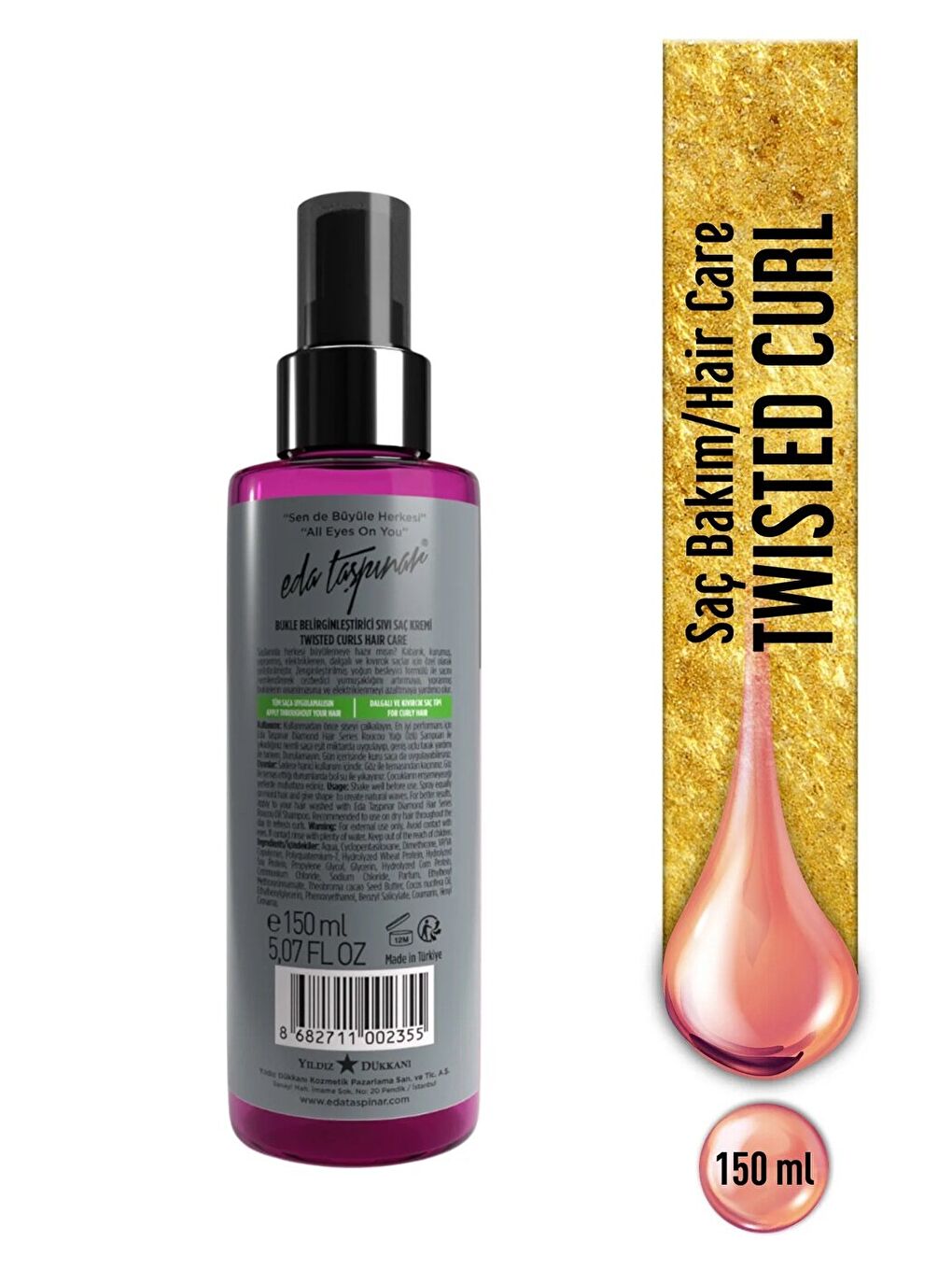 Twisted Curls Bukle Belirginleştirici Sıvı Saç Kremi - 150 ml (EGX80)-1