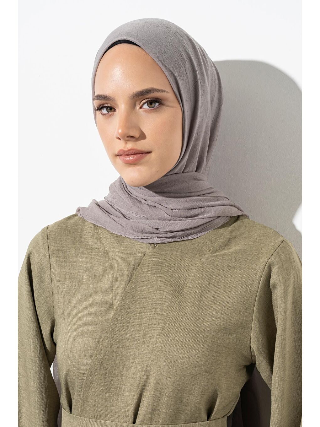 Gri Kadın Konfor Şal 195/85 Cm