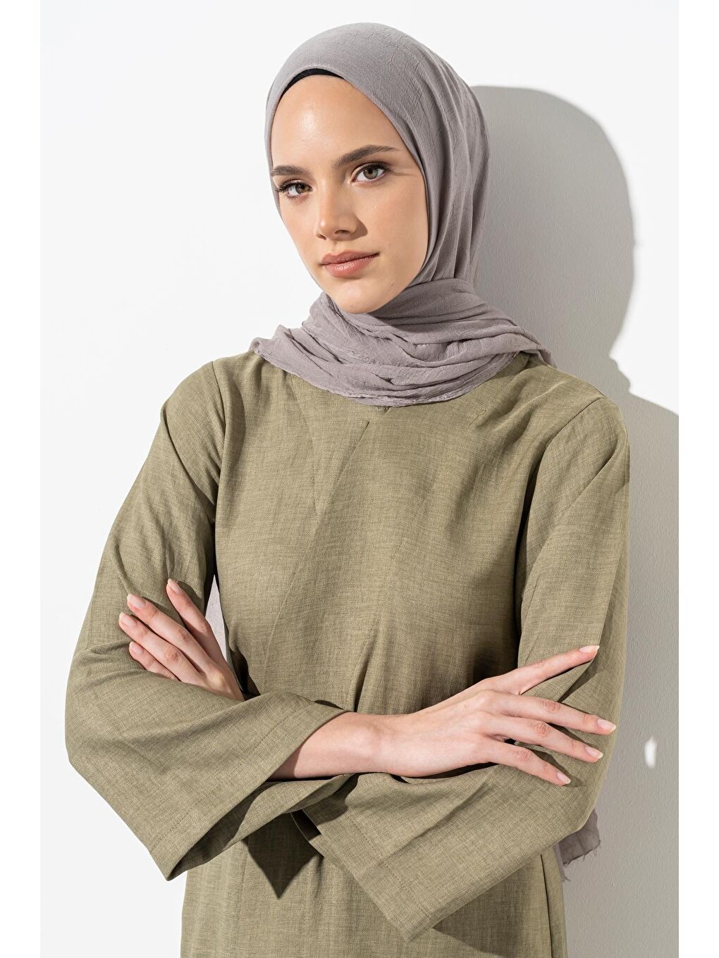 Gri Kadın Konfor Şal 195/85 Cm-1