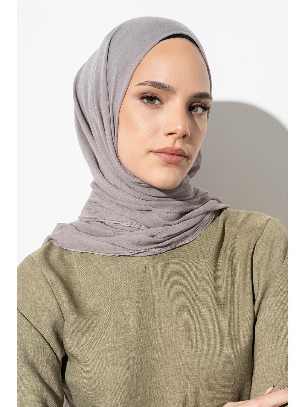 Gri Kadın Konfor Şal 195/85 Cm-2