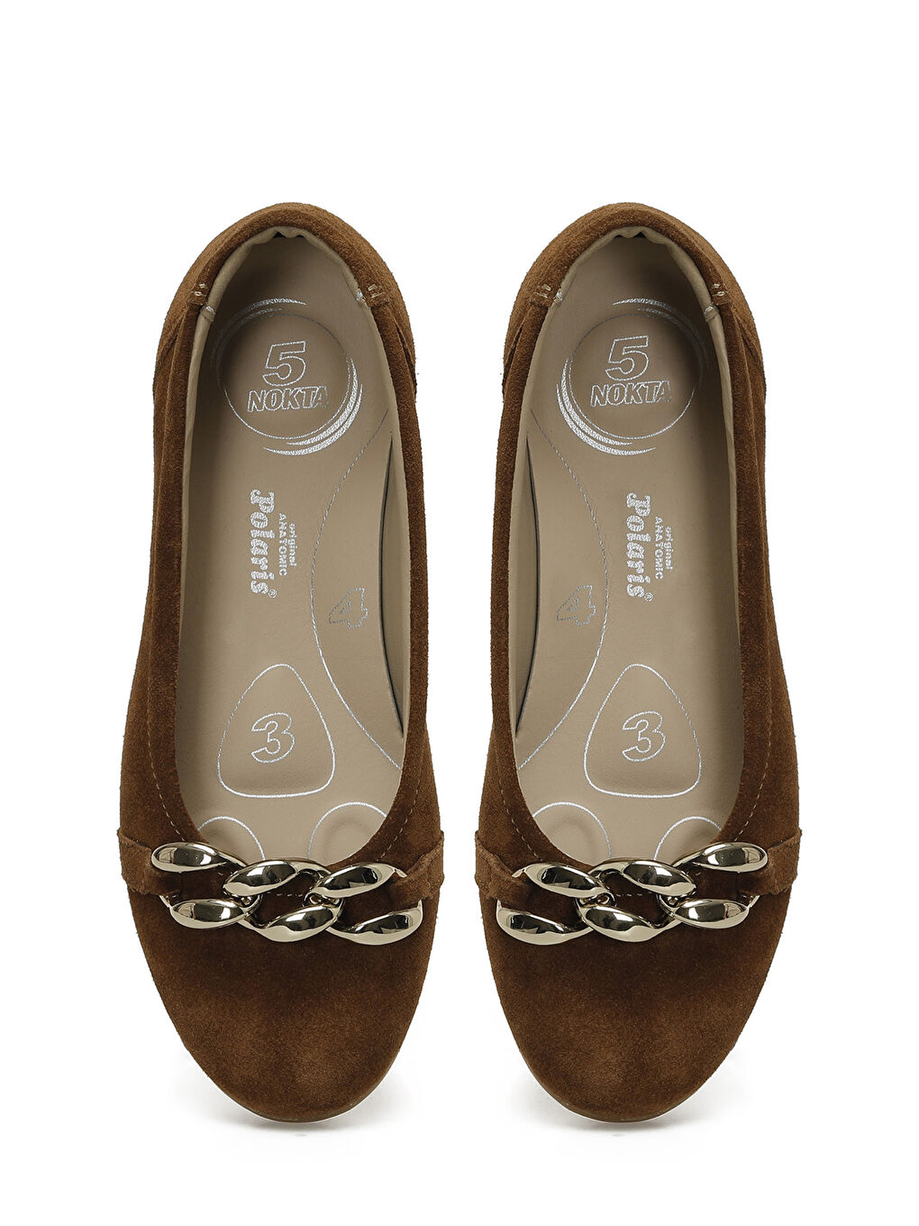 105434.Z5FX Kahverengi Kadın Düz Ayakkabı-3