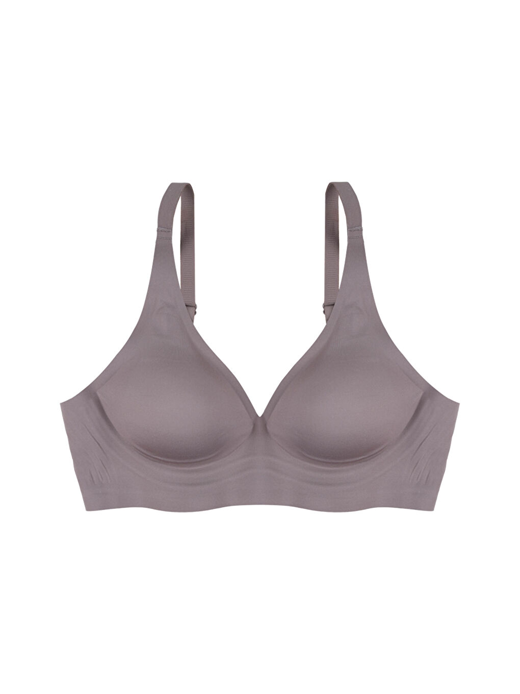 Kahverengi Kadın Balensiz Lazer Dikişsiz Pedli Sütyen