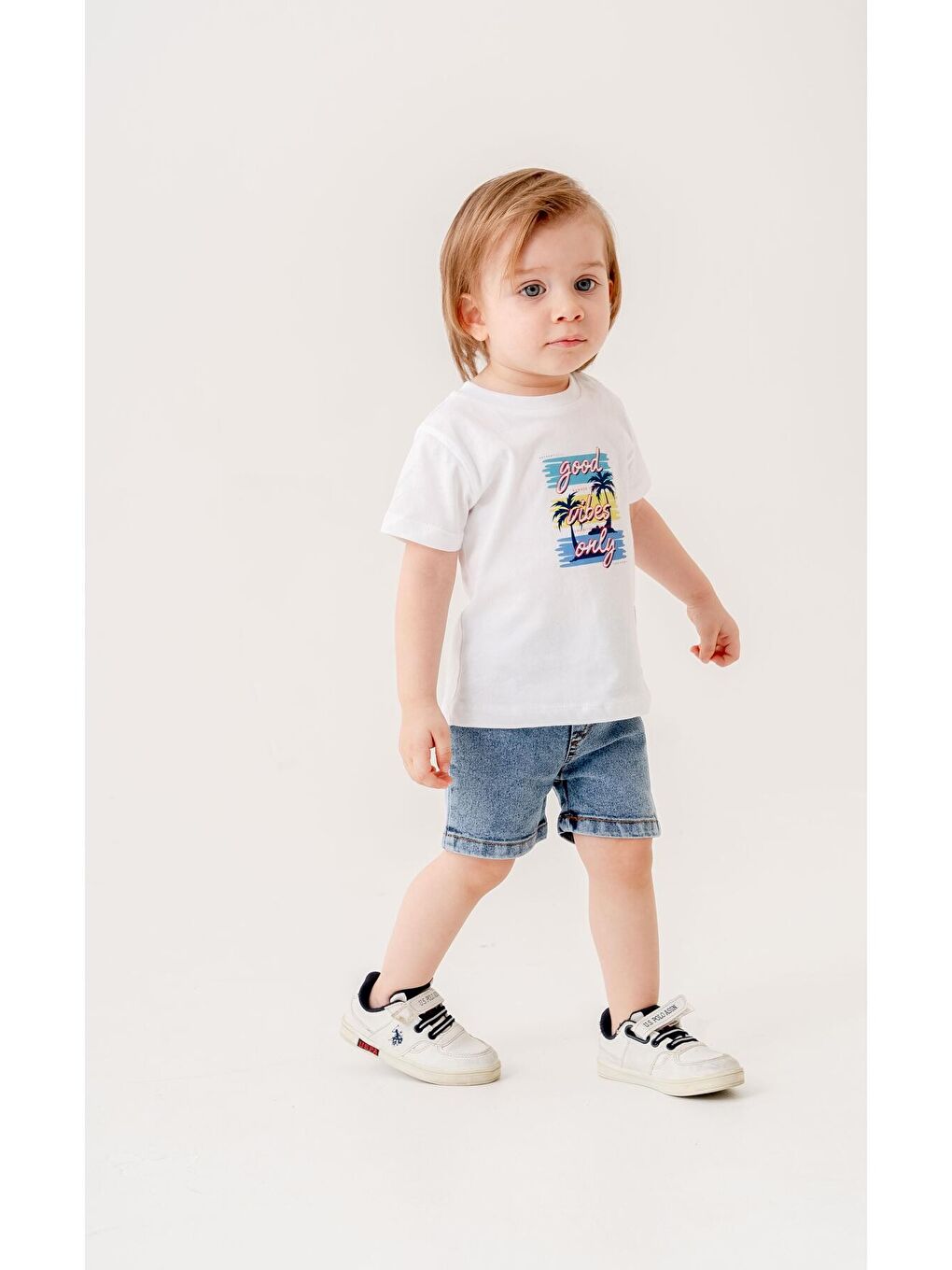 Kahverengi Tarz Gömlekli Kareli Belden Ayarlanabilir Kısa Kollu Şortlu 3'lü Takım Bayramlık Düğünlük-1