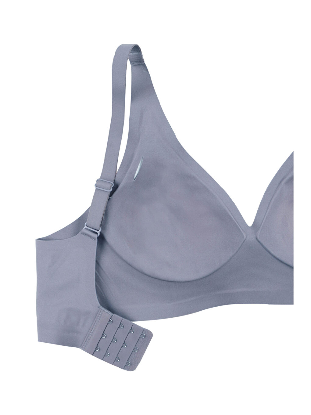 Mavi Kadın Balensiz Lazer Dikişsiz Pedli Sütyen-2