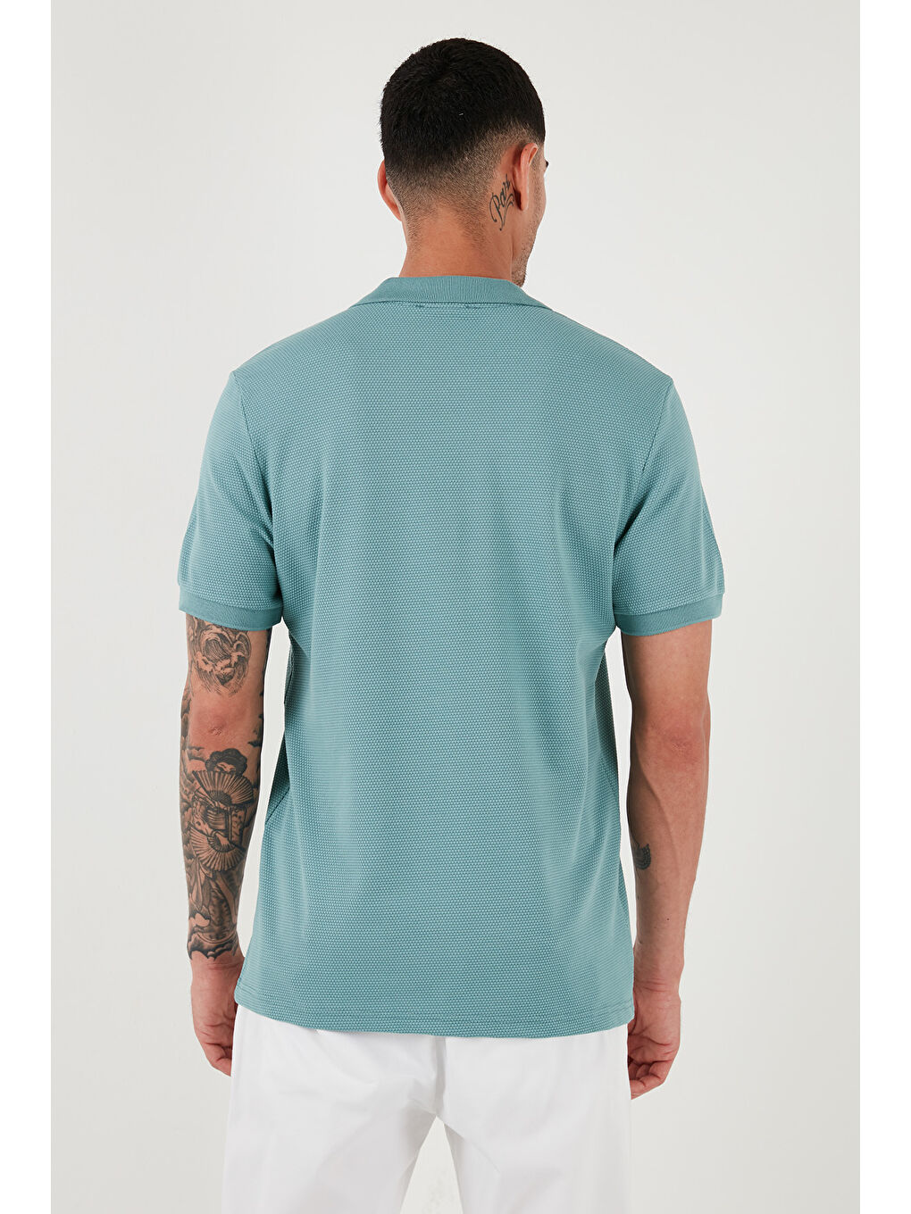 Bej Pamuklu Regular Fit 3'lü Paket Polo Yaka Tişört 59029641518S3-5