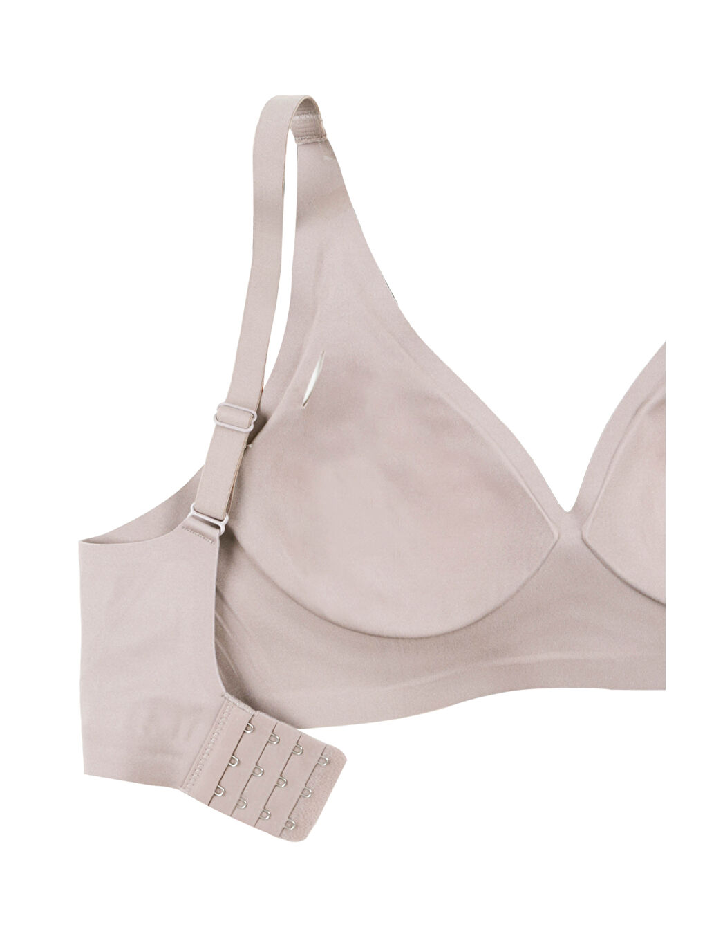 Ekru Kadın Balensiz Lazer Dikişsiz Pedli Sütyen-2