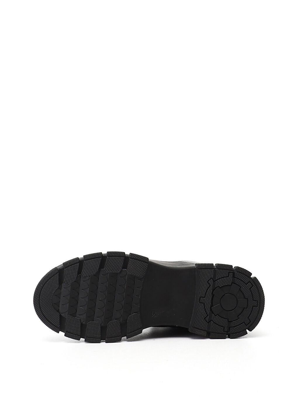 Siyah Kadın MAT SİYAH Fermuarlı Kauçuk Taban Hakiki Deri Postal Bot-3